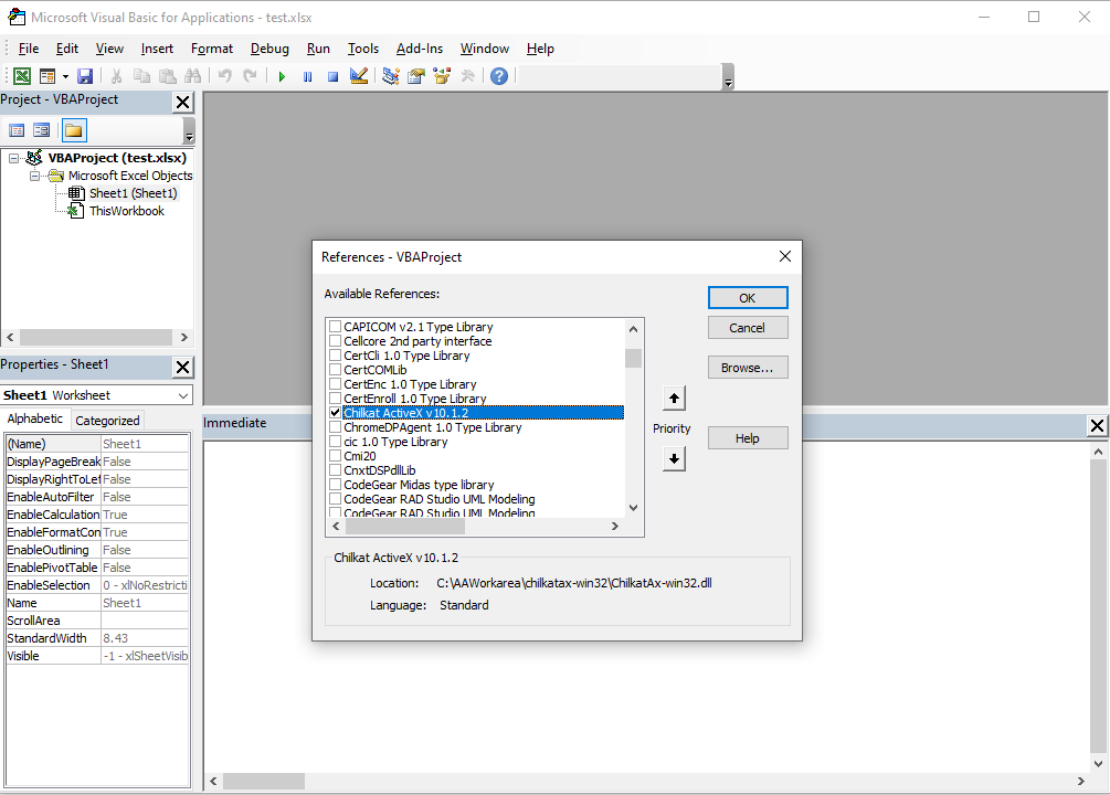 Excel VBA Reference